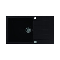 Alveus Cadit 40 Zlewozmywak granitowy jednokomorowy 86x50 cm czarny 1132031
