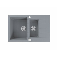 Alveus Cadit 70 Zlewozmywak granitowy półtorakomorowy 79x50 cm concrete 1131360