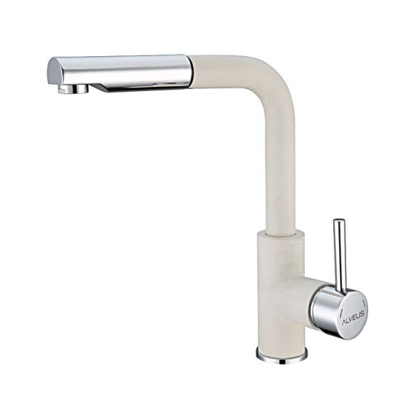 Alveus Siros-P Bateria kuchenna z wyciąganą wylewką arctic/chrom 1129046