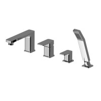 Graff Blackstone Bateria nawannowa 4 otworowa chrom E-11859-LM63D-PC