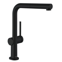Hansgrohe Talis M54 Bateria kuchenna z wyciąganą wylewką czarny mat 72809670