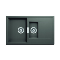 Schock Mono D-150 Zlewozmywak granitowy 1,5-komorowy 86x51 cm Cristadur silverstone MOND150SIL