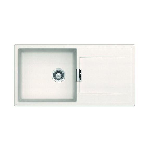 Schock Mono D-100L Zlewozmywak granitowy jednokomorowy 100x51 cm Cristadur polaris MOND100LPOL