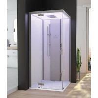 Hoesch SensePerience Kabina parowa 100x100x218 cm z brodzikiem lewa 532111xA