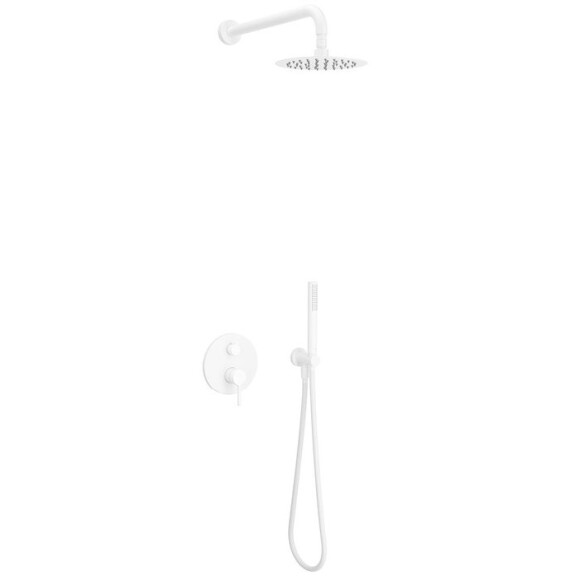 Excellent Pi Zestaw prysznicowy podtynkowy z deszczownicą biały mat AREX.SET.1245WH