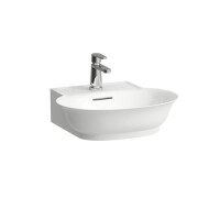 Laufen The New Classic Umywalka wisząca mała z otworem na baterię 50x45 cm z przelewem i szkliwieniem LCC biała H8168524001041