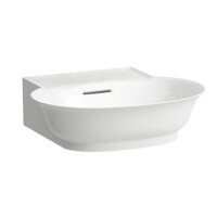 Laufen The New Classic Umywalka wisząca mała bez otworu na baterię 50x45 cm z przelewem i szkliwieniem LCC biała H8168524001091