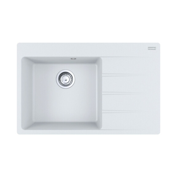 Franke Centro CNG 611-78 TL Fragranit+ Zlewozmywak granitowy jednokomorowy 78x50 cm prawy biały polarny 114.0633.144