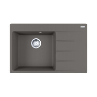 Franke Centro CNG 611-78 TL Fragranit+ Zlewozmywak granitowy jednokomorowy 78x50 cm prawy kamienny szary 114.0633.148