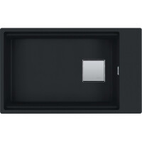 Franke Kanon KNG 110-62 Fragranit+ Zlewozmywak granitowy jednokomorowy 76x46 cm czarny mat 125.0633.003