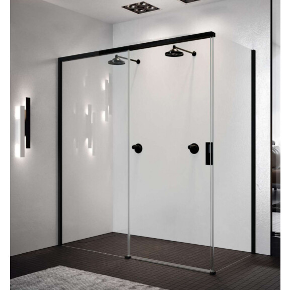 Novellini Opera FH Ścianka boczna 87-89x200 cm lewa profile biały mat szkło przezroczyste OPEFH87S-1U