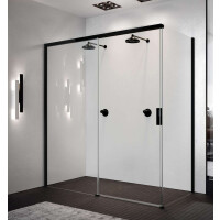 Novellini Opera FH Ścianka boczna 87-89x200 cm lewa profile srebrne szkło przezroczyste OPEFH87S-1B