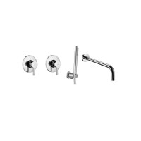 Paffoni Light Bateria wannowa podtynkowa chrom LIG010CR70ZWW