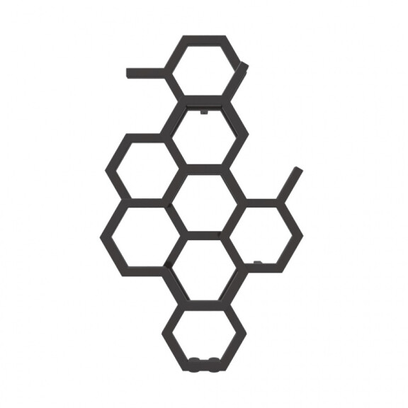 Terma Hex Grzejnik pionowy 82,1x48,6 cm podłączenie ZX heban WGH2X082048KIHEZX