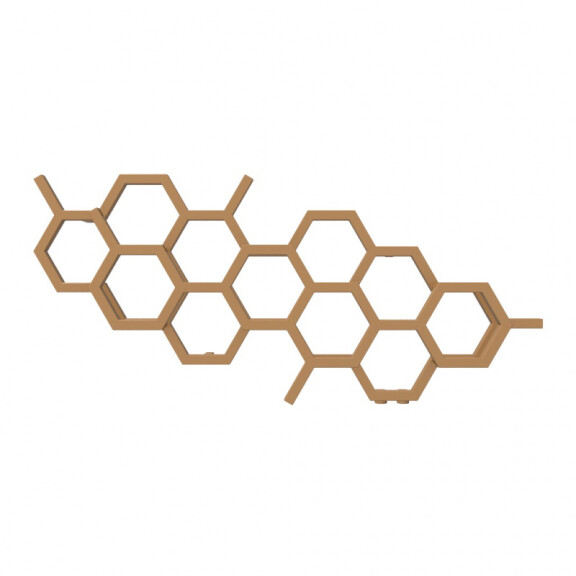 Terma Hex Grzejnik poziomy 50,2x112,6 cm podłączenie YP copper WGH2X050112KCOPYP