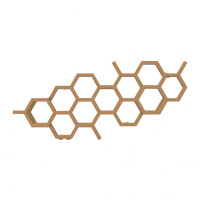 Terma Hex Grzejnik poziomy 50,2x112,6 cm podłączenie YL copper WGH2X050112KCOPYL
