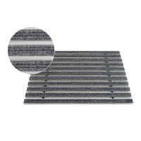 Aco Vario Mata wycieraczki 75x50x2 cm ryps jasnoszary 02181
