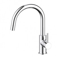 Blue Water Plaza Bateria kuchenna z wyciąganą wylewką chrom 5901730615784