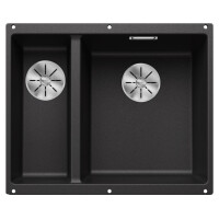 Blanco Subline 340/160-U Zlewozmywak granitowy półtorakomorowy prawy 55,5x40 cm antracyt 523558