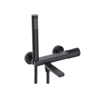Valvex Decor Black Bateria wannowa ścienna czarny mat 2420670