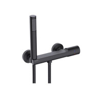 Valvex Decor Black Bateria prysznicowa ścienna czarny mat 2420680