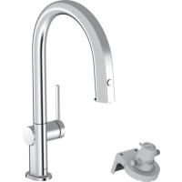 Hansgrohe Aqittura M91 Bateria kuchenna z wyciąganą wylewką z filtrem chrom 76803000