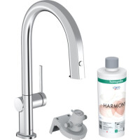 Hansgrohe Aqittura M91 Bateria kuchenna z wyciąganą wylewką z filtrem chrom 76801000