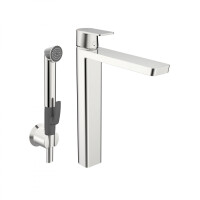 Oras Stela Bateria umywalkowa wysoka z rączką Bidetta chrom 4802F