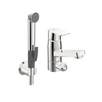 Oras Stela Bateria umywalkowa z zaworem do pralki z rączką Bidetta chrom 4807F