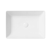 UpTrend Fiesta Umywalka nablatowa 55x39 cm biały połysk TR41292