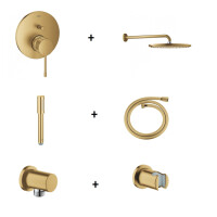 Grohe Essence Zestaw prysznicowy podtynkowy z deszczownicą brushed cool sunrise GROHEESSZPGN1