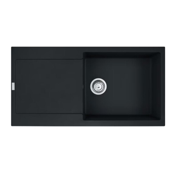 Franke Maris MRG 611-97 Zlewozmywak granitowy jednokomorowy 97x50 cm czarny mat 114.0675.978