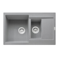 Franke Maris MRG 651-78 Zlewozmywak granitowy półtorakomorowy 78x50 cm kamienny szary 114.0675.988
