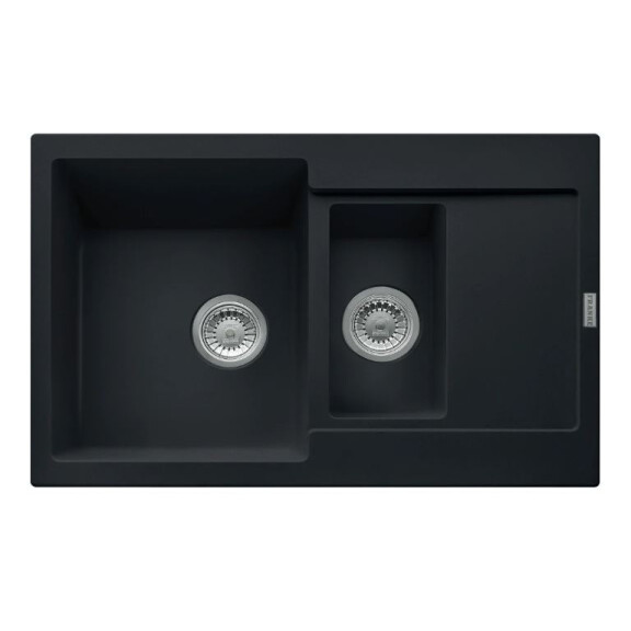 Franke Maris MRG 651-78 Zlewozmywak granitowy półtorakomorowy 78x50 cm czarny mat 114.0675.991
