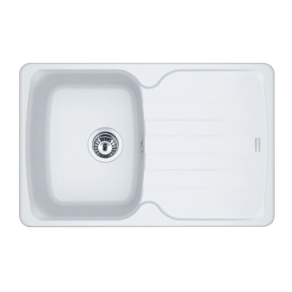 Franke Antea AZG 611-78 Zlewozmywak granitowy jednokomorowy 78x50 cm biały polarny 114.0676.251