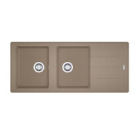Franke Basis BFG 621-116 Zlewozmywak granitowy dwukomorowy 116x50 cm cappuccino 114.0676.261