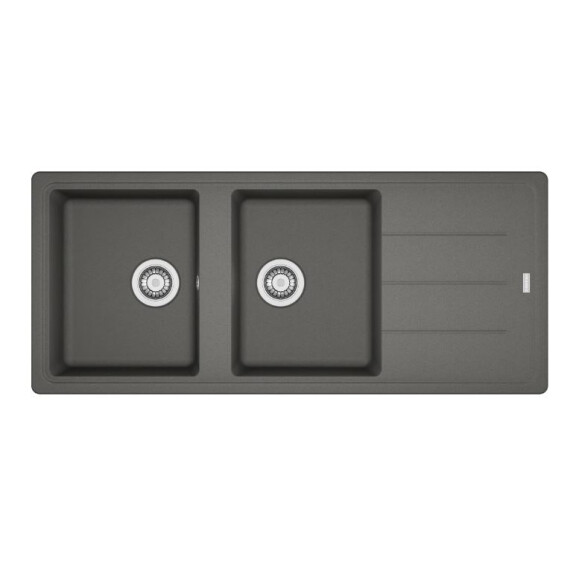 Franke Basis BFG 621-116 Zlewozmywak granitowy dwukomorowy 116x50 cm kamienny szary 114.0676.262
