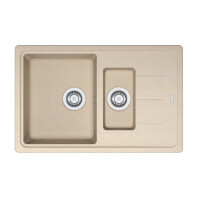 Franke Basis BFG 651-78 Zlewozmywak granitowy półtorakomorowy 78x50 cm beżowy 114.0676.279