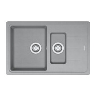 Franke Basis BFG 651-78 Zlewozmywak granitowy półtorakomorowy 78x50 cm kamienny szary 114.0676.281