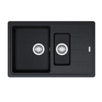 Franke Basis BFG 651-78 Zlewozmywak granitowy półtorakomorowy 78x50 cm onyx 114.0676.282