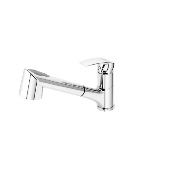 FDesign Avanza Bateria kuchenna z wyciąganą wylewką chrom FD1-A02-4-11