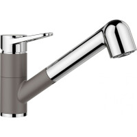 Blanco Wega-S II Silgranit-Look Bateria kuchenna z wyciąganą wylewką chrom/wulkaniczny szary 526983