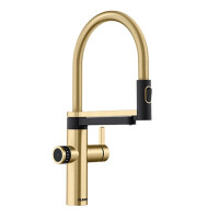 Blanco Evol-S Pro Bateria kuchenna wysoka z wyciąganą wylewką z filtrem satin gold 527430