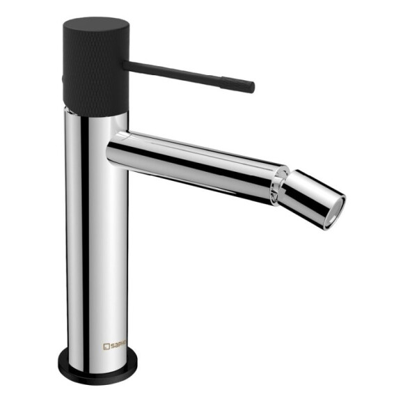 Sapho Solaris Bateria bidetowa chrom/czarny mat WD003CB