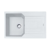 Franke Urban UBG 611-78 GSC Zlewozmywak granitowy jednokomorowy 78x50 cm biały polarny 114.0687.272