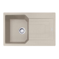 Franke Urban UBG 611-78 GSC Zlewozmywak granitowy jednokomorowy 78x50 cm orzechowy 114.0687.274