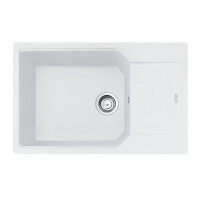 Franke Urban UBG 611-78 XL GSC Zlewozmywak granitowy jednokomorowy 78x50 cm biały polarny 114.0687.280