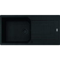 Franke Urban UBG 611-100 XL GSC Zlewozmywak granitowy jednokomorowy 100x50 cm czarny mat 114.0697.749