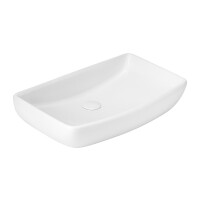 UpTrend Charlie Umywalka nablatowa 60x38,5 cm biały połysk TR4959B