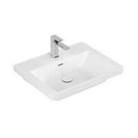 Villeroy & Boch Subway 3.0 Umywalka meblowa 60x47 cm z przelewem jeden otwór na baterię biały mat z powłoką CeramicPlus 4A7060RW